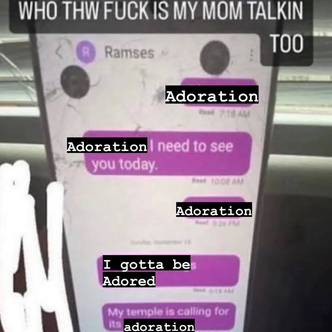WHO THW FUCK IS MOM TALKIN О: ТОО о