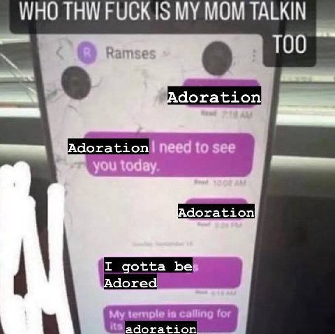 WHO THW FUCK IS MOM TALKIN О: ТОО о