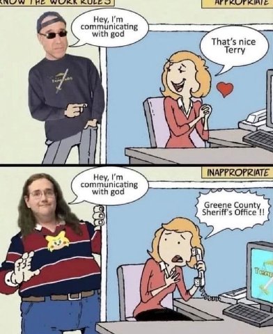 У ALT Terry я A INAPPROPRIATE