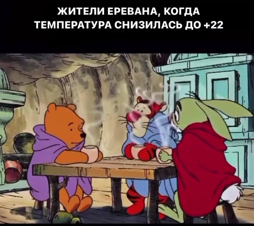 ЖИТЕЛИ ЕРЕВАНА, КОГДА ТЕМПЕРАТУРА СНИЗИЛАСЬ ДО +22