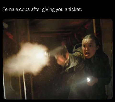 Female cops after giving you a ticket: