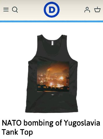 NATO bombing of Yugoslavia Tank Top