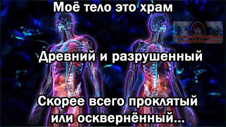 Моё тело это храм Древний и разрушенный Скорее всего проклятый или осквернённый...