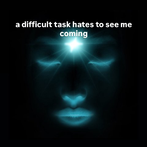 a difficult task hates to see me coming