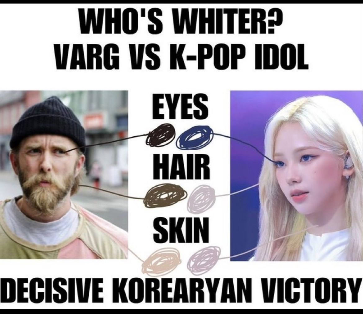 WHO'S WHITER? VARG K-POP IDOL 4 DECISIVE KOREARYAN VICTORY