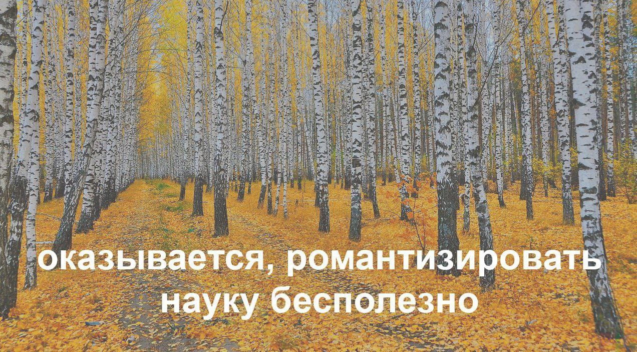 оказывается, романтизировать науку бесполезно