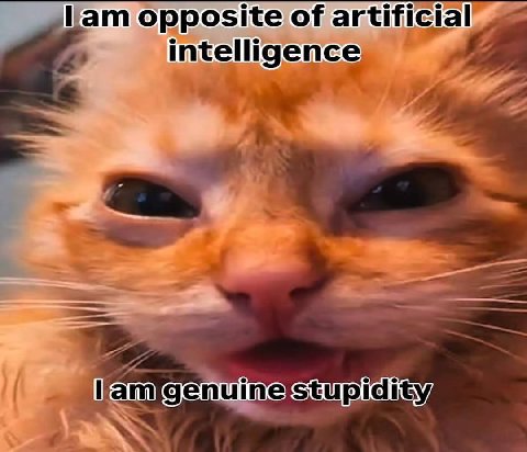 lam opposite of artifici intelligence