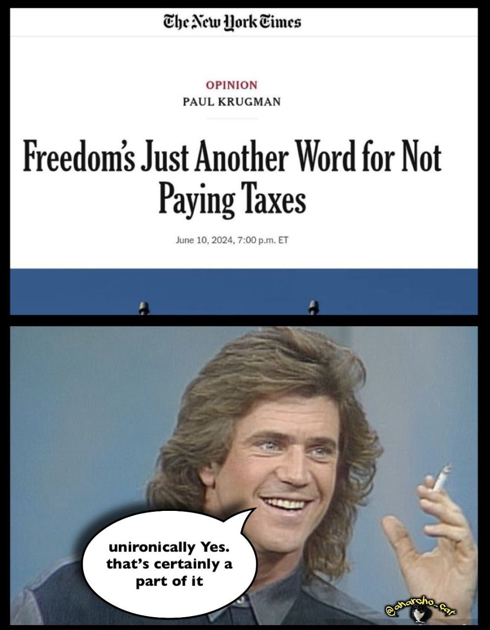 New OPINION PAUL KRUGMAN Freedoms Just Another Word for Not that’s certainly a unironically Yes. part of it Cay