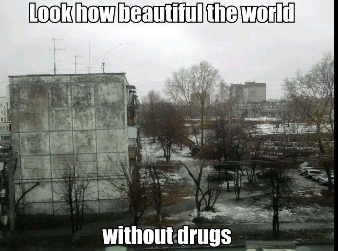 he without: drugs