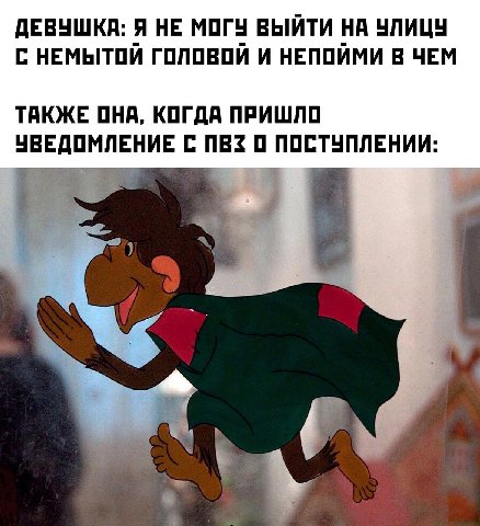 ДЕВУШКА: Я НЕ МОГУ ВЫЙТИ НА УЛИЦУ С НЕМЫТОЙ ГОЛОВОЙ И НЕПОЙМИ В ЧЕМ ТАКЖЕ ОНА, КОГДА ПРИШЛО ЧВЕДОМЛЕНИЕ С ПВЗ 0 ПОСТУПЛЕНИИ: