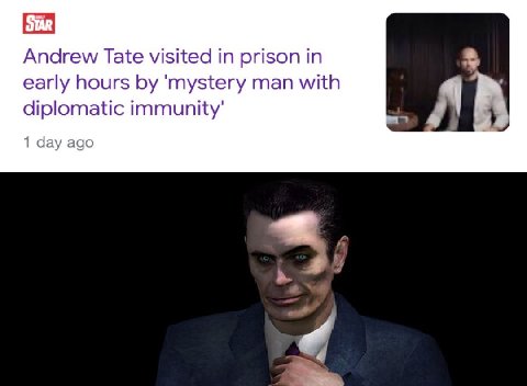 Andrew Tate visited in prison in early hours ‘mystery man with diplomatic immunity’ у у) 1 day ago