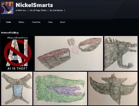NickelSmarts 8 Watchers Page Views 14Deviations Home Gallery Favourites Posts About Featured Gallery #SupportHumanArtists IS THEFT Я Я