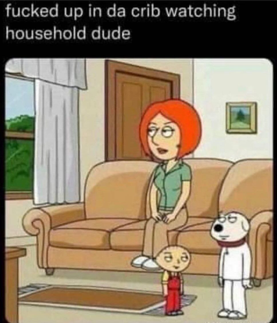 fucked up crib watching household dude