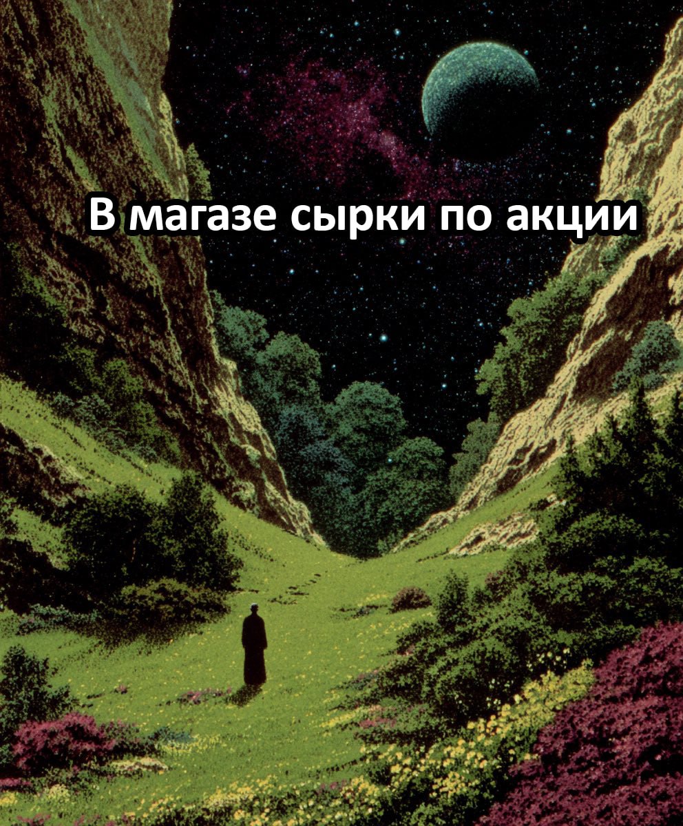 В магазе сырки по акции