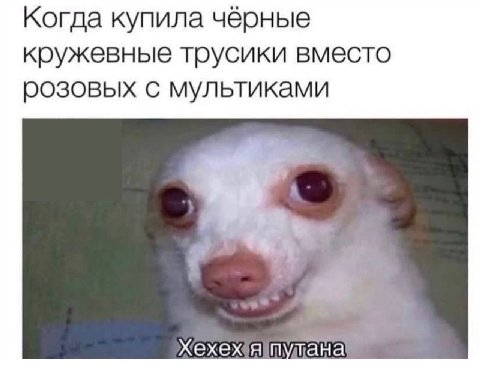 Когда купила чёрные кружевные трусики вместо розовых с мультиками