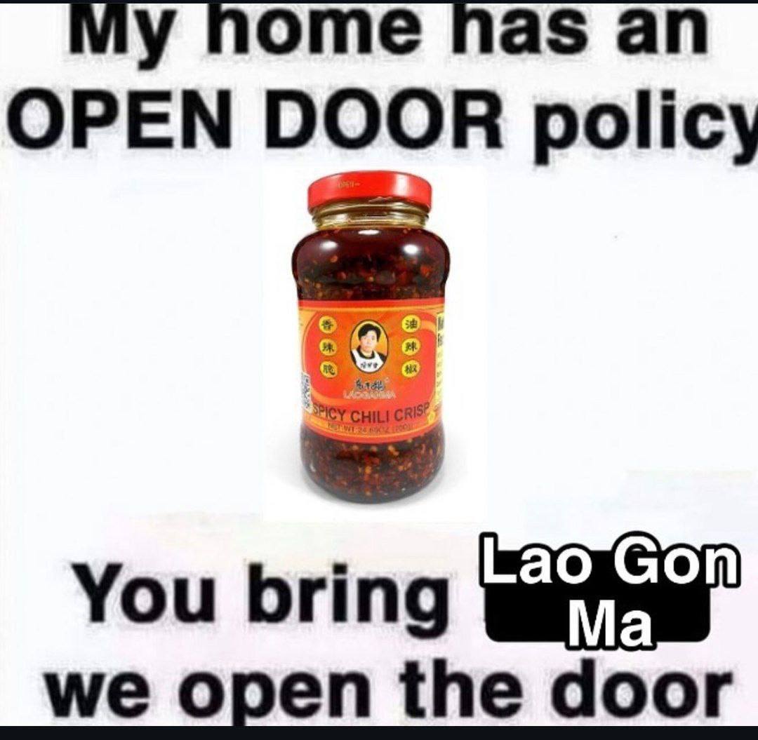 My home nas OPEN DOOR policy You we open the door