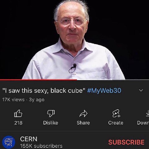 А saw this sexy, black сибе" #MyWeb30 views ago A 218 Dislike Share Create Dowr CERN subscribers SUBSCRIBE