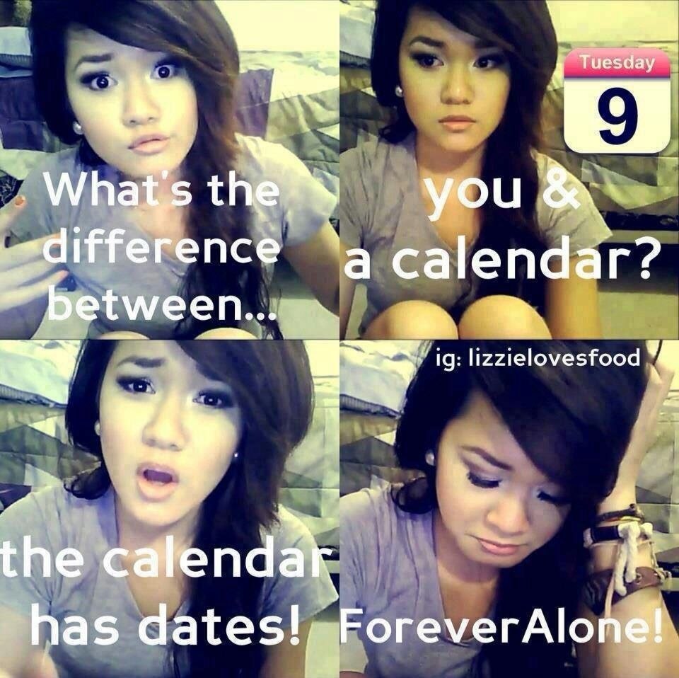 sday you ‘a calendar? с lizzielovesfood the calendar has dates!, ForeverAlond!
