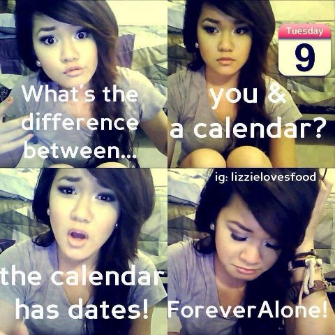 sday you ‘a calendar? с lizzielovesfood the calendar has dates!, ForeverAlond!