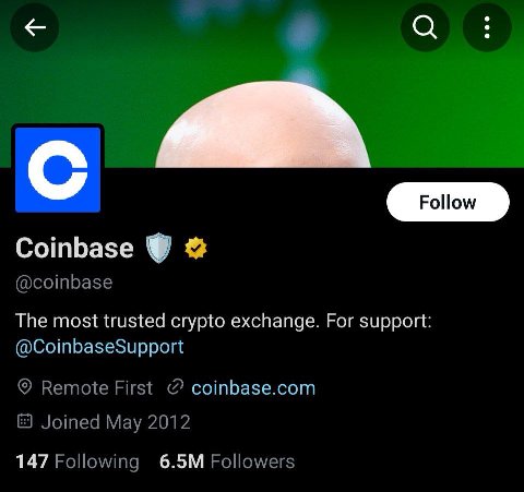 С Coinbase @coinbase The most trusted crypto exchange. For support: @CoinbaseSupport Remote First coinbase.com Joined May 2012 147 Following Followers