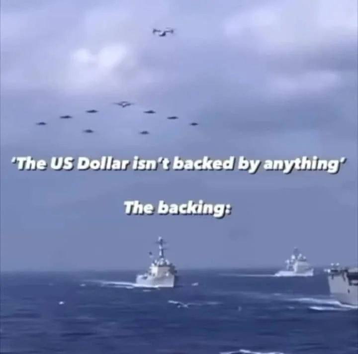 ‘The Dollar isn't backed anything’ The backing: