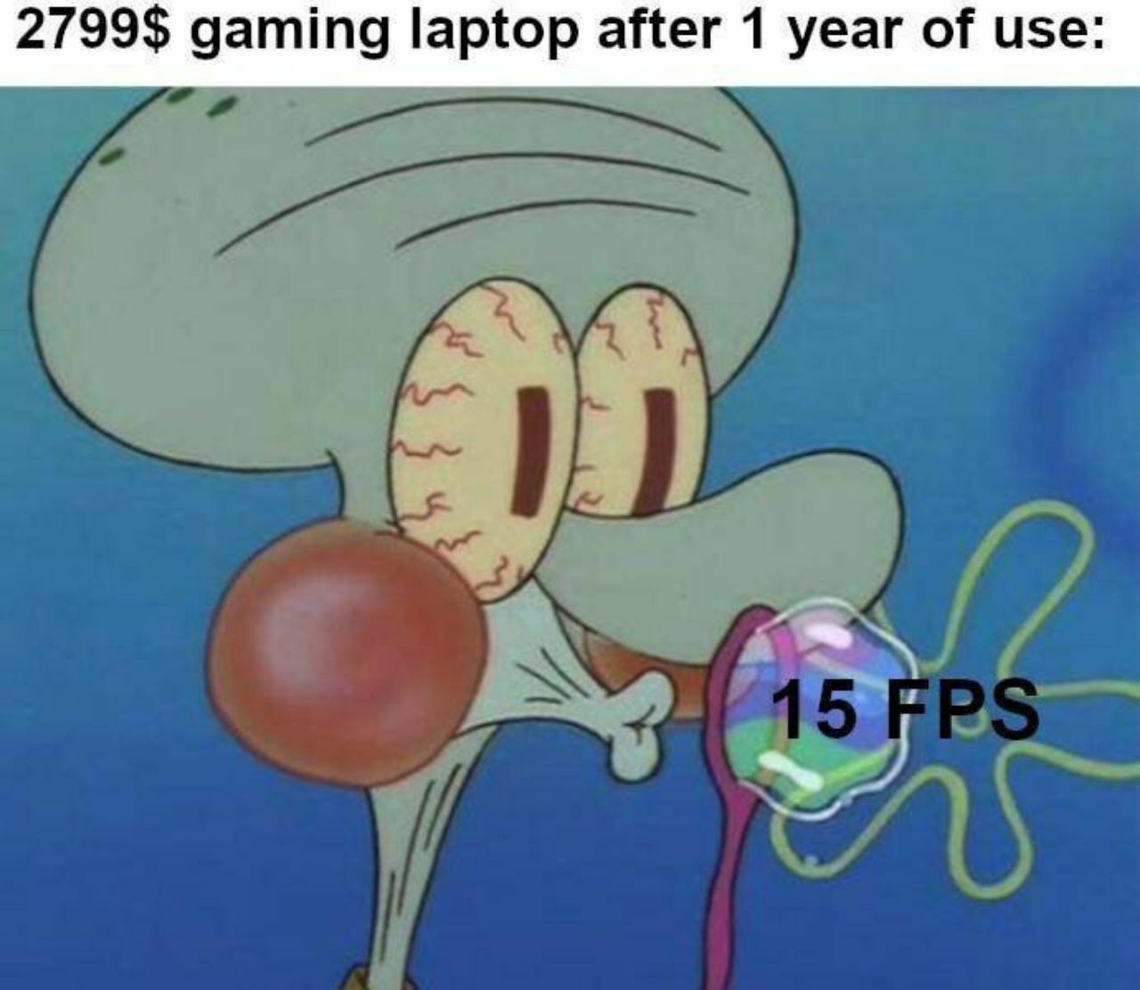 gaming laptop after 1 year of use: