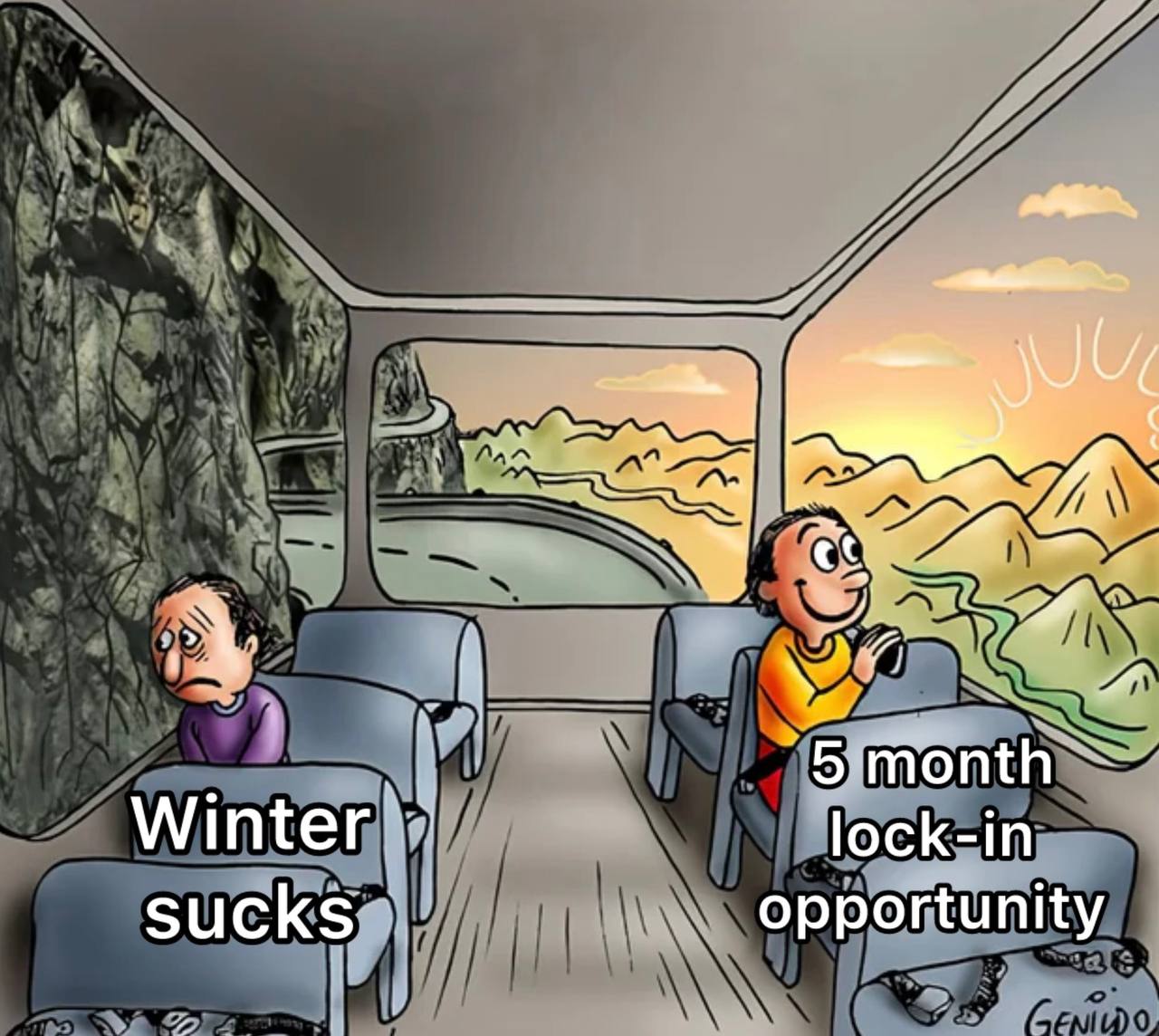 5 5 month Winter lock-in sucks opportunity