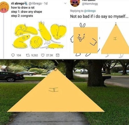 @riibrego @WarmAngg how to rat step 1: draw any shape step 2: congrats Not so bad И i say so myself... 104 139262 273к