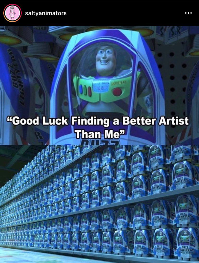 saltyanimators “Good Luck Finding a Better Artist Than Me”