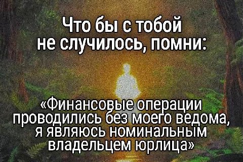 Что бы с тобой не случилось, помни: «Финансовые операции проводились без моего ведома, я ЯВЛЯЮСЬ НОМИНальным владельцем юрлица»