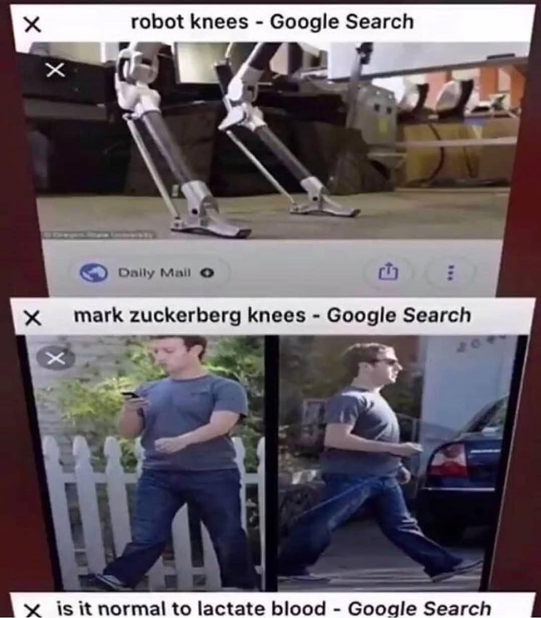 robot knees Google Search mark zuckerberg knees Google Search а у И normal to lactate blood Search