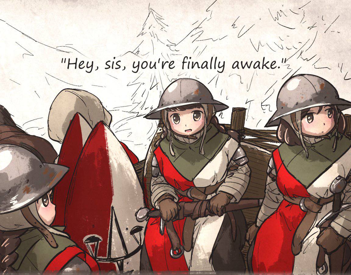 и \AS "Hey, sis, you're finally 4 ANe А 4 AN 4 у