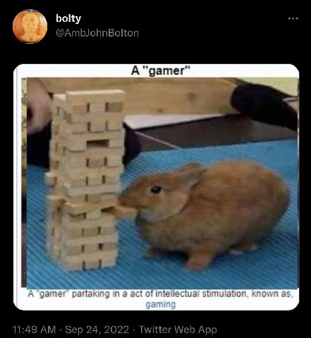 bolty А А "датег" partaking in a act of intellectual stimulation. known as. gaming