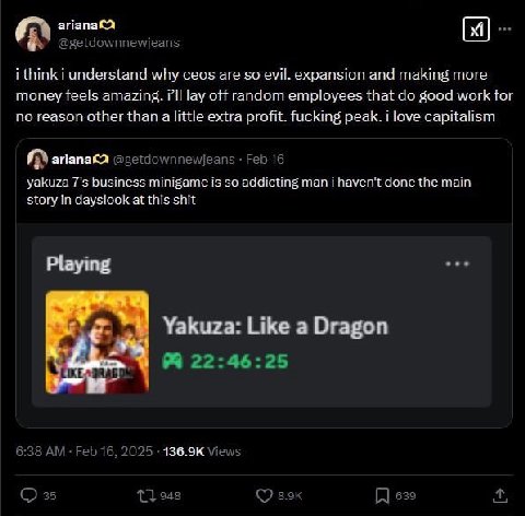 ithink why ceos are so evil. expansion and making mare money {2615 amazing. off random employees that good werk for othe: than a extra profit. fucking реак. love capitalism уахиха bus is so done the m