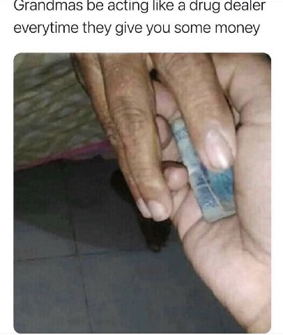 гапата$ be acting а Qrug аеаег everytime they give you some money В