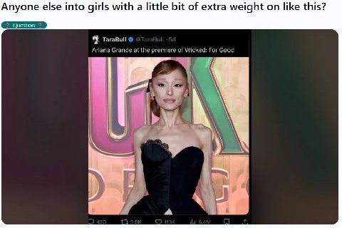 Anyone else into girls with a little bit of extra weight on like this? TaraBull Ariana Grande at the premiere of For Good №4 а 4