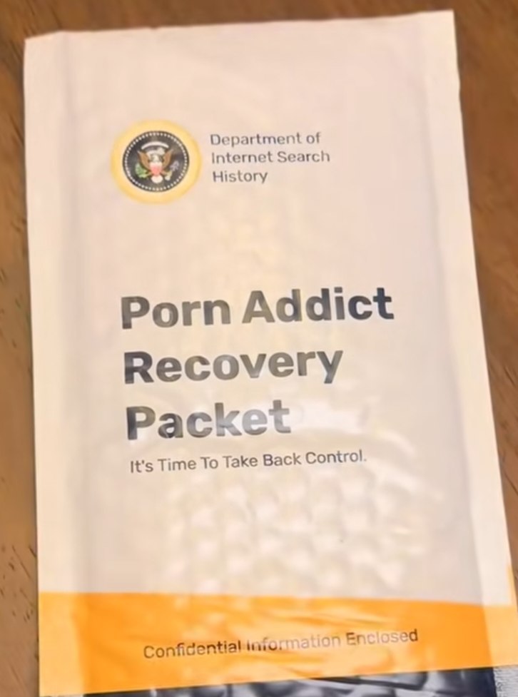 Department of internet Search History Porn Addict Recovery Packet It's Time To Take Back Control Confidential