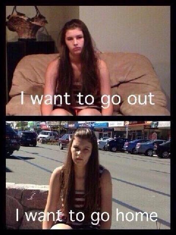 want to out to home
