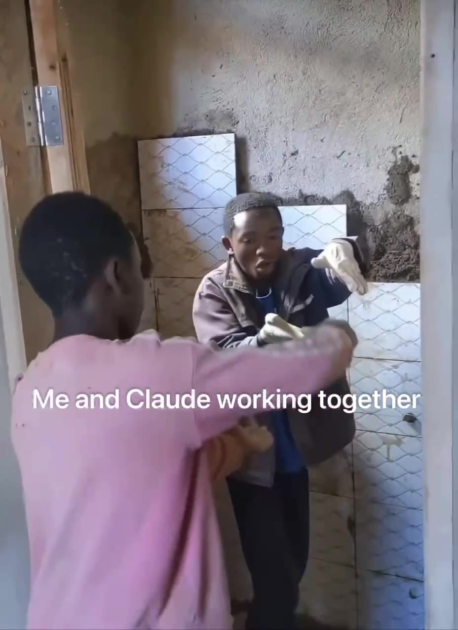 Че workir а together Meand Cl orking together Me and:Claude working tegethe