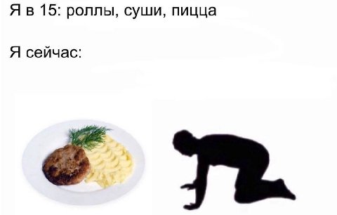 Я в 15: роллы, суши, пицца Я сейчас: