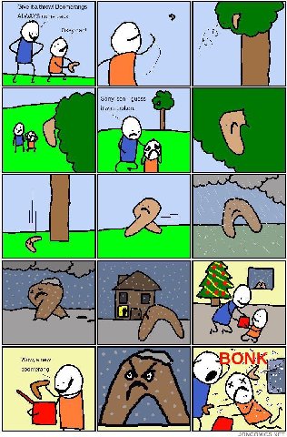 Give throw! Boomerangs ALWAYS come back! Okay dad! Sorry, son. guess itwas broken. 6 9 Wow, a new boomerang! JONCOMICS.NET