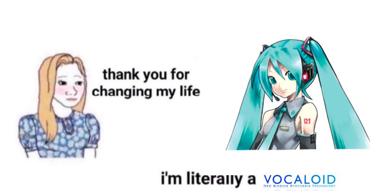 a 4 thank you for я changing life Шегану а VOCALOID