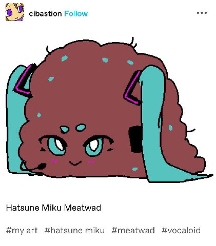 cibastion Follow Hatsune Miku Meatwad #my art #hatsune miku #meatwad #vocaloid