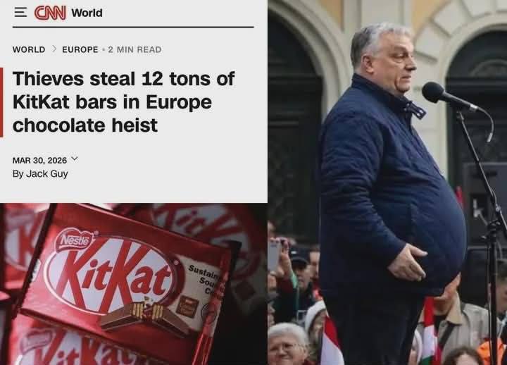 ENN мопа WORLD EUROPE 2 MIN READ Thieves steal 12 tons of KitKat bars in Europe chocolate heist Jack Guy MAR 30, 2026 8