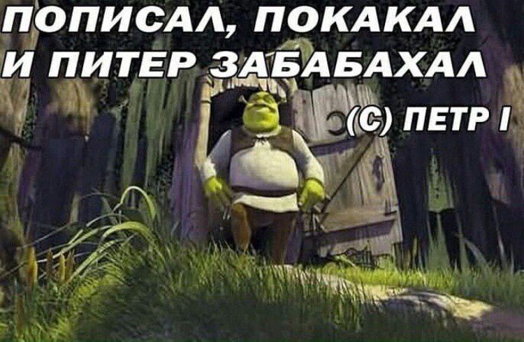 ПОПИСАЛ, ПОКАКАЛ И ПИТЕР ЗАБАБАХАЛ (С) ПЕТР I