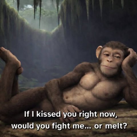 If kissed you right now, would you fight me... or melt?