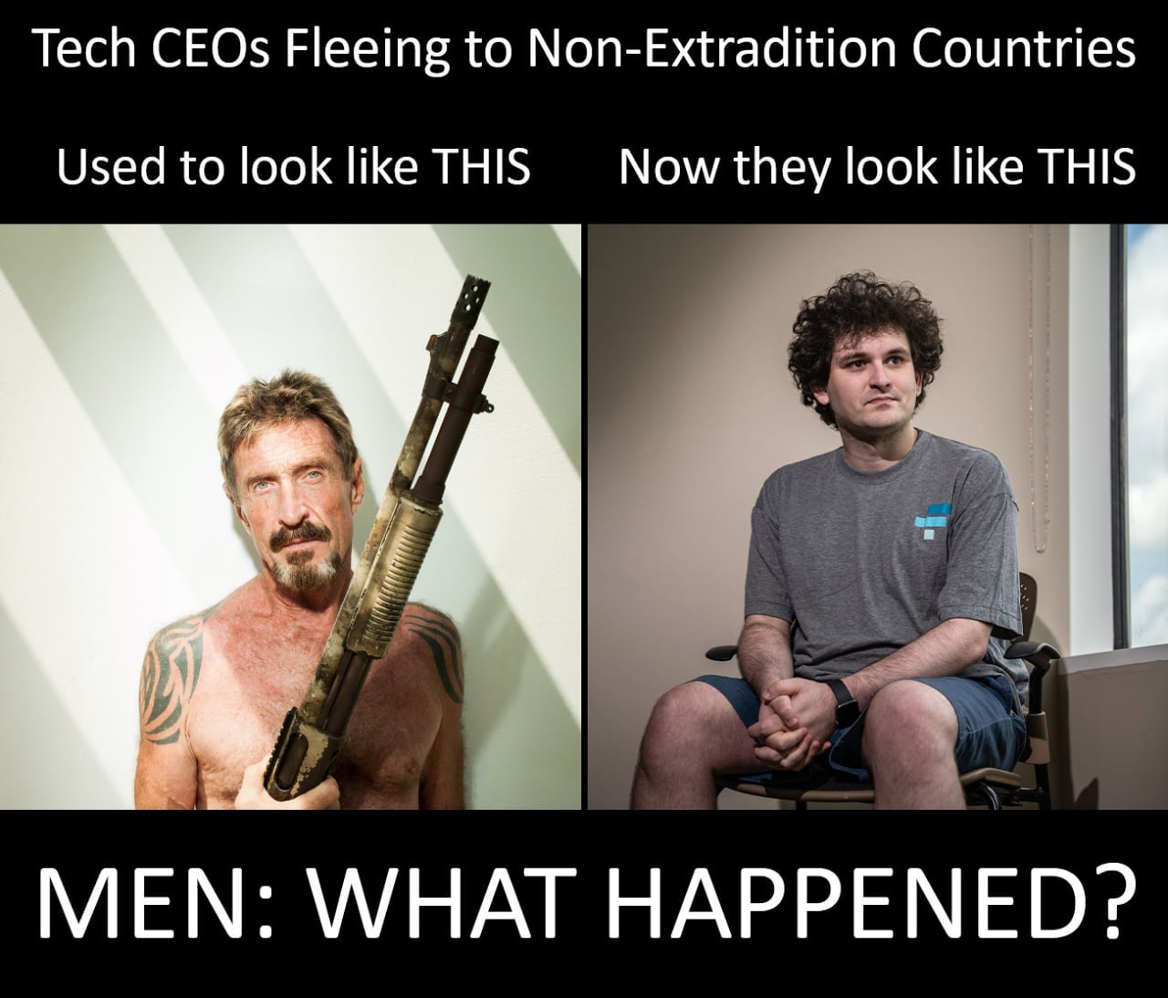 Tech CEOs Fleeing to Non-Extradition Countries Used to look like THIS Now they look like THIS А MEN: WHAT HAPPENED?