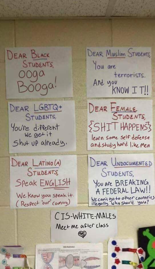 are terrorists. you Deag Youre. ИТТ learn Some SelF defense uP and Study Men 11 (А at TUDEATS, Srupents Speak ENGLISH BREAKING You ate We Know you i+ FEDE RAL LAW!! other legally Why Yous Meer me afte