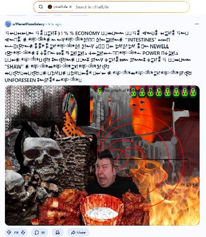 О in r/HalfLife u/PlanetPizzaGalaxy 5 ago ECONOMY 00 5$ “INTESTINES” 500 NEWELL 5 palo 0 POWER Ten "ЗНАМ/" UNFORESEEN of Yee у 1 4 4 4 a 3 a (1 <a у A 3 30 А» Share