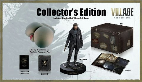 0 Includes Resident Evil Village Full Game RESIDENT EVIL. Вох Lady Dimitrescu Realistic Pussy and Ass i a 4a Chris Figure Arthook Product Code contents may Фет per regon check your local retatier for 